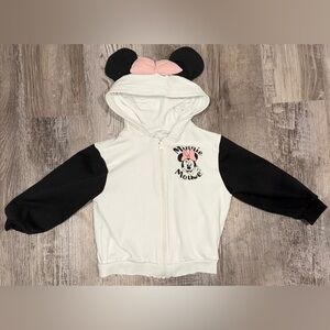 Toddler GIrl H&M Minnie Mouse Hooded Zip up Size 3T